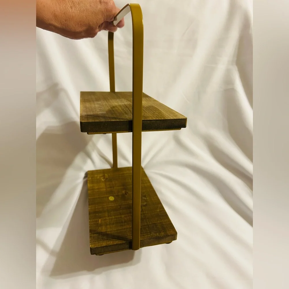 Rustic Brown Wooden Wall Shelf